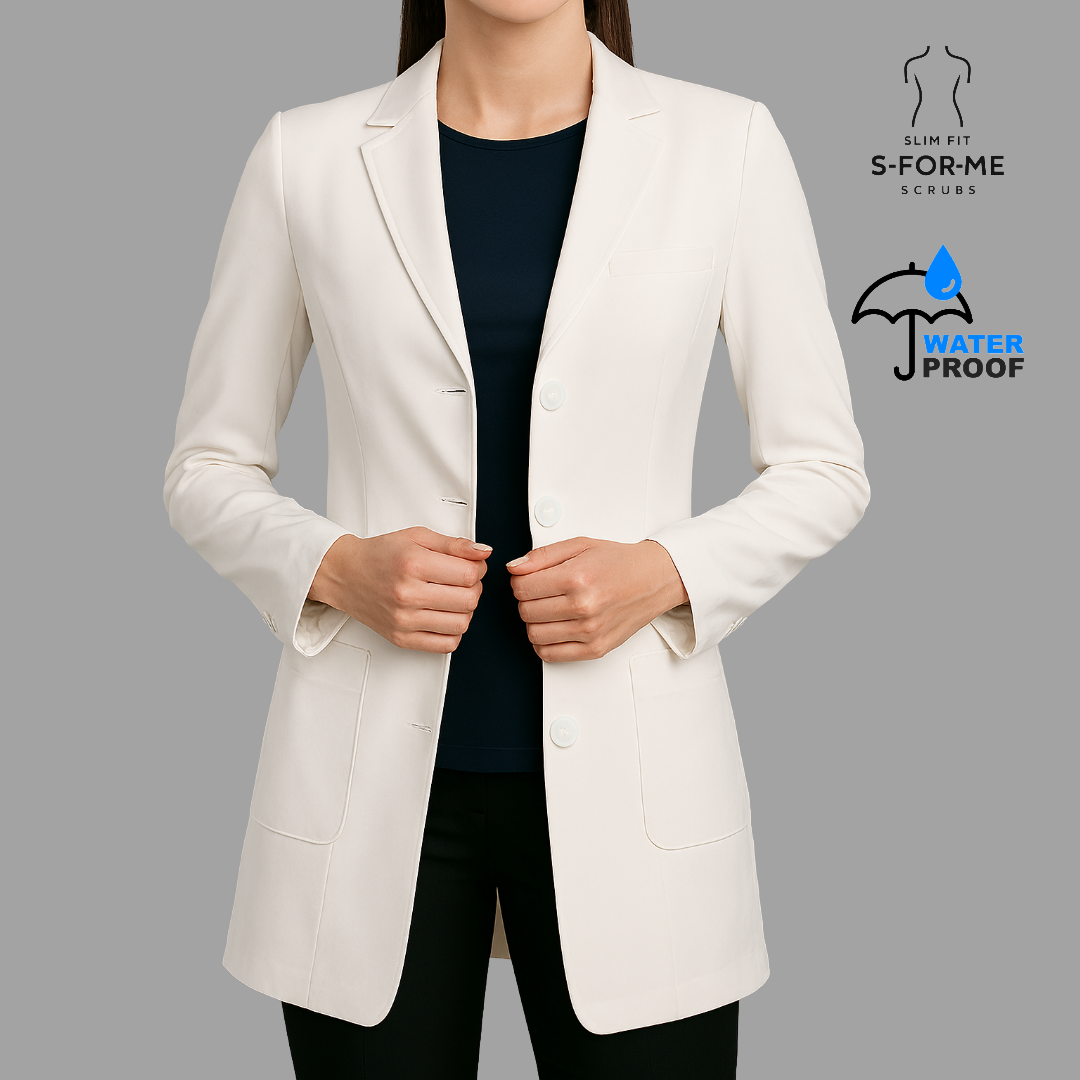 Saco Medico Stretch Alviero Antifluido Dama con Forro
