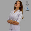 Filipina Mujer Alviero stretch Antifluido Sport Cierre Manga 3/4