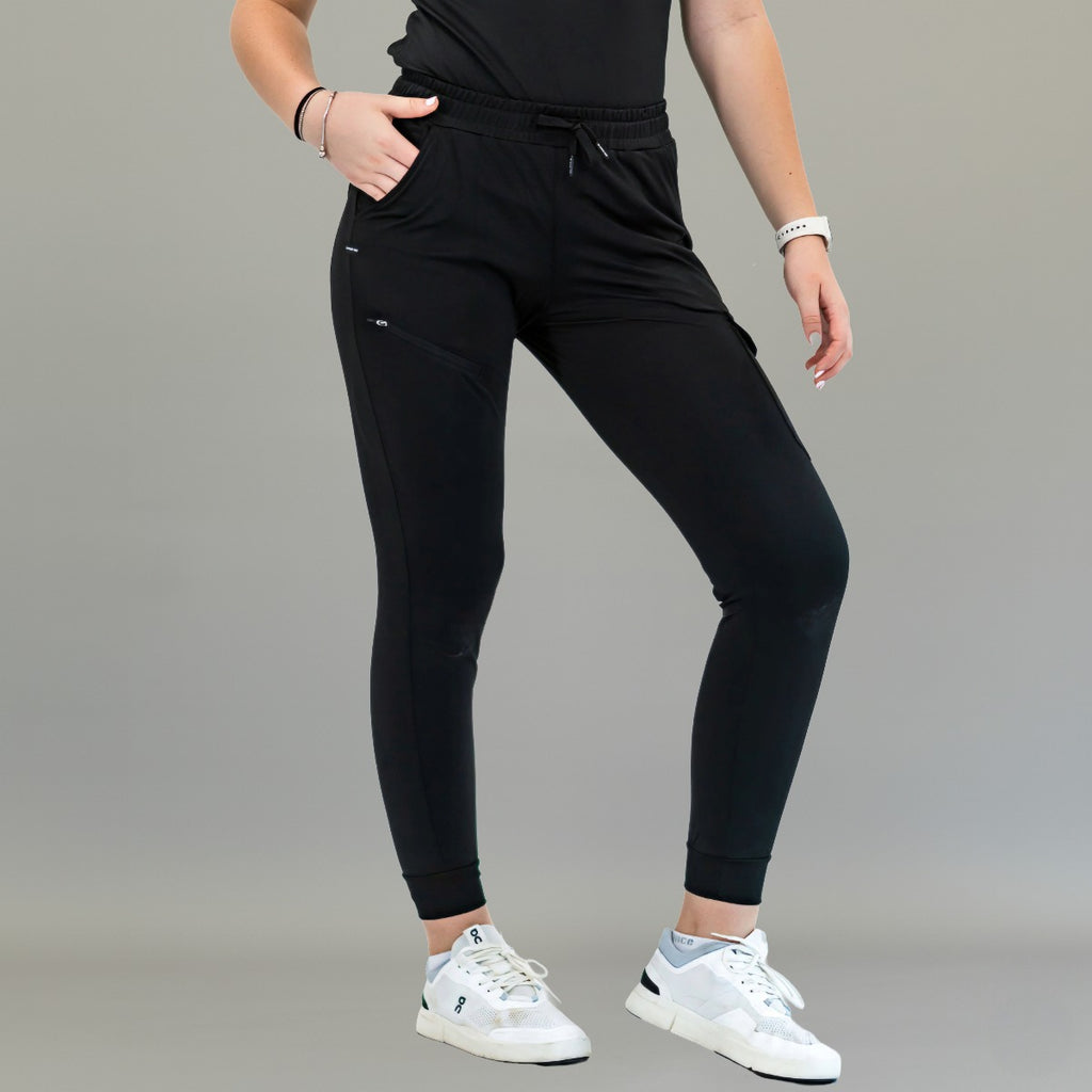Jogger Quirúrgico Mujer Super Stretch Negro, Scrubs 905