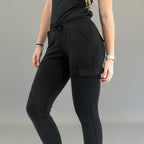 Jogger Quirúrgico Mujer Super Stretch Negro, Scrubs 905