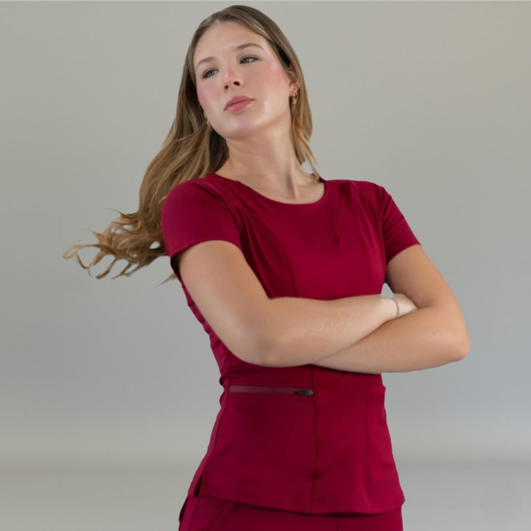 top quirurgico vino mujer estilo 901 super stretch
