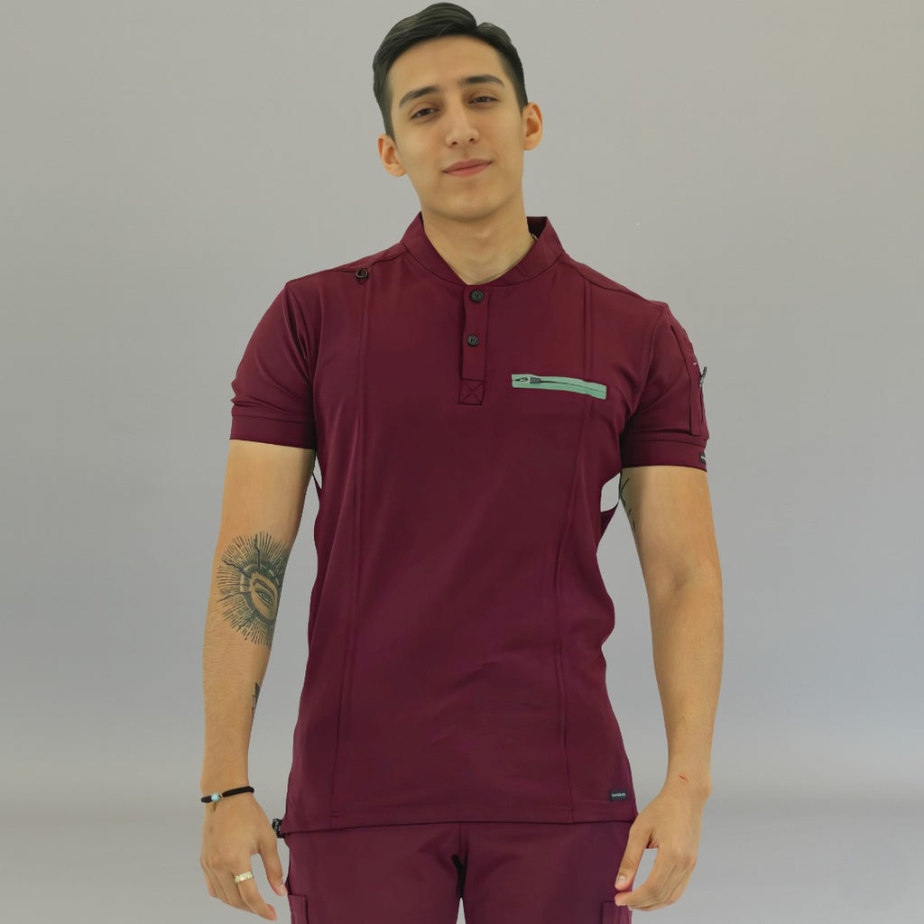 filipina quirurgica 930 hombre vino verde petroleo imagen 3 Sandel Medica