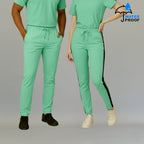 pantalon unisex 500 azul agua antifluido uniforme quirurgico sandel medica