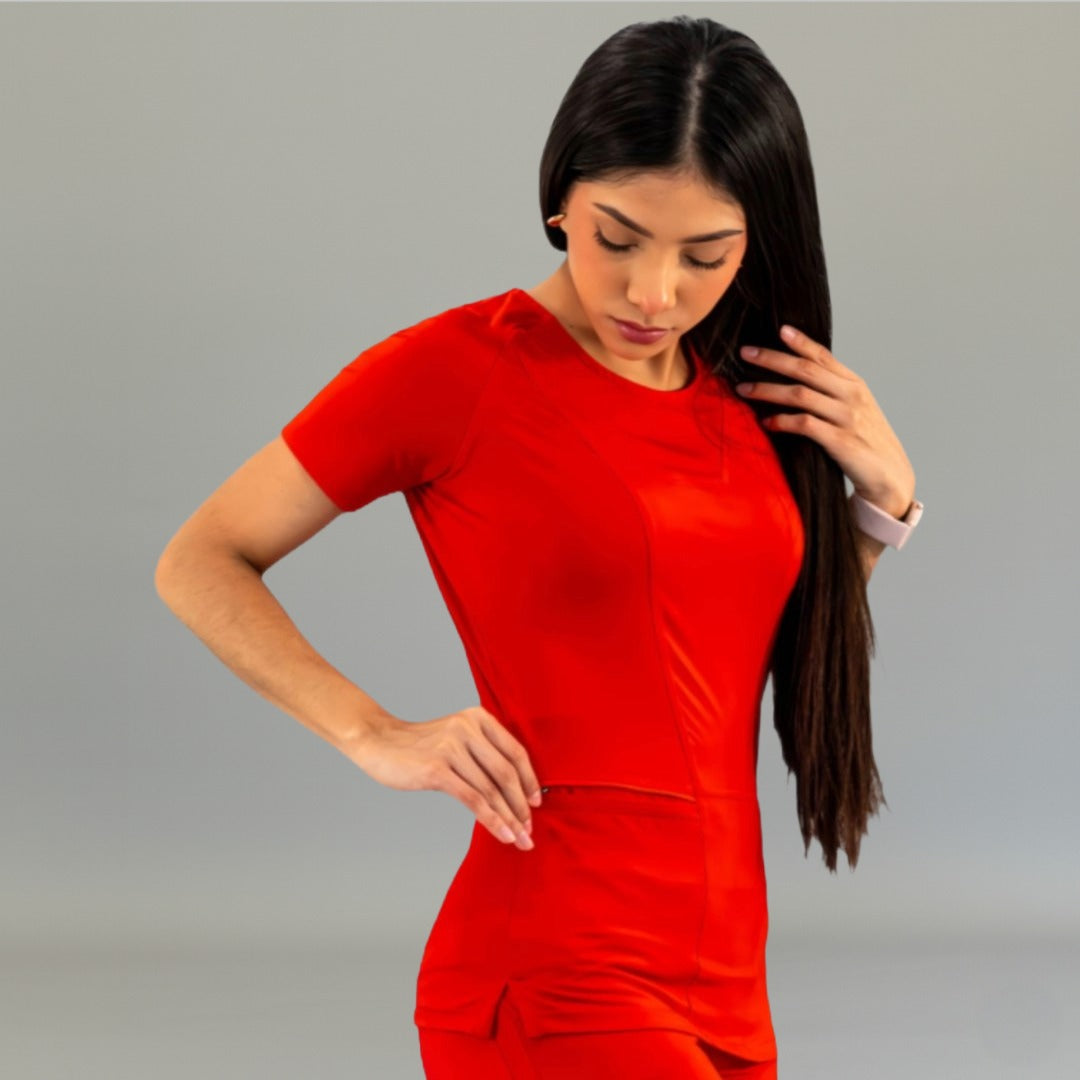 Filipina Quirúrgica Mujer Rojo, Super Stretch, Scrubs 901 — vista principal