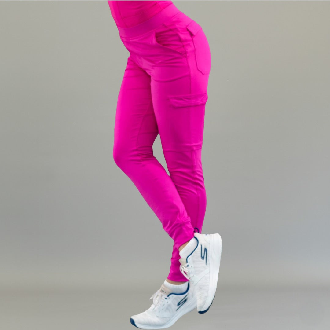 Jogger quirúrgico fucsia mujer Estilo 901 Super Stretch Sandel Medica