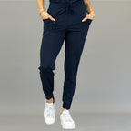 Jogger quirúrgico azul marino mujer Estilo 902 Super Stretch Sandel Medica