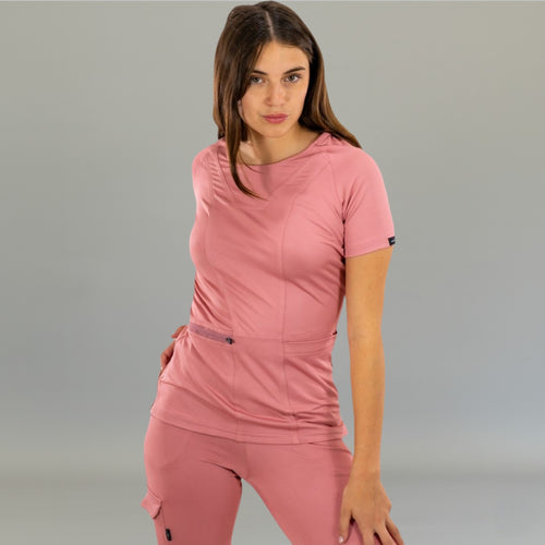 Filipina 901 Quirúrgica Mujer Slim Fit Dark Pink, Super Stretch