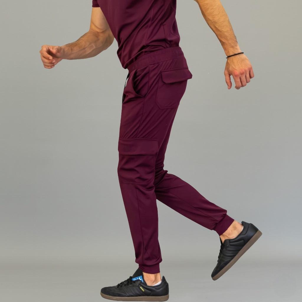 Jogger Est. 910 Quirurgico Hombre Vino Super Stretch, Scrubs 910