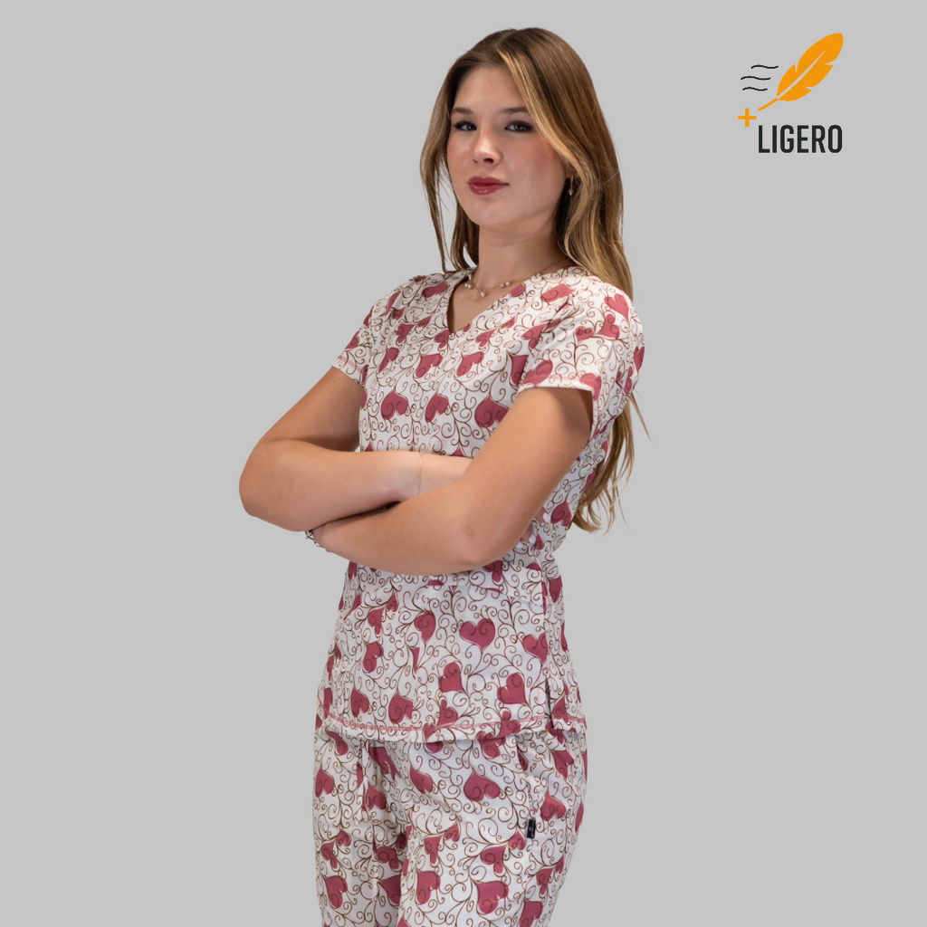 Scrubs  Filipina 600 Dama Estampado Vintage Love