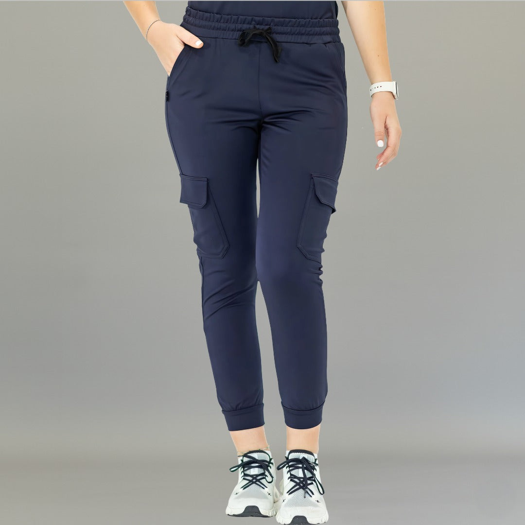 Jogger Quirúrgico Mujer Est. 910 | Azul Marino Super Stretch — imagen principal del producto