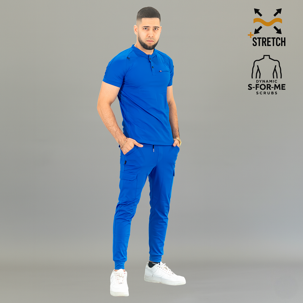 Conjunto Quirúrgico Hombre · Modelo 901 Super Stretch · Azul Rey