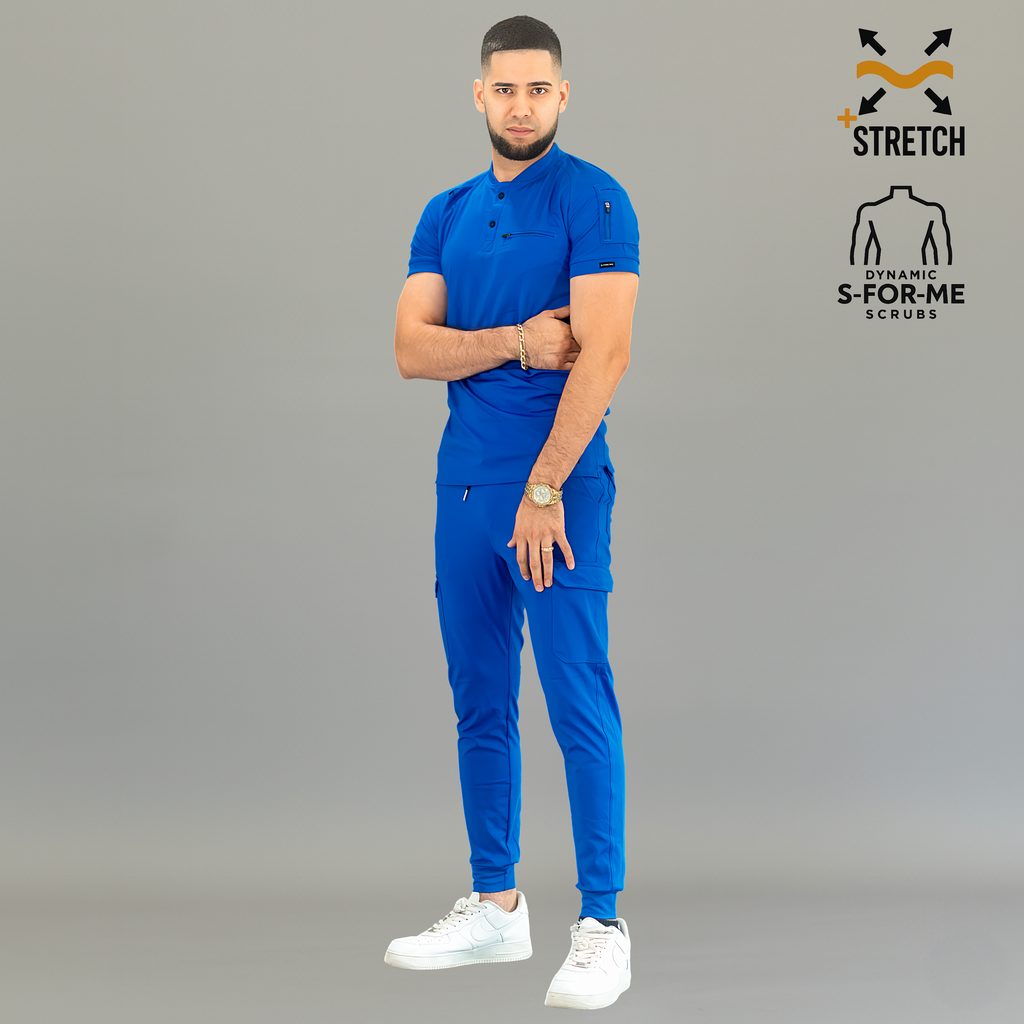Conjunto Quirúrgico Hombre · Modelo 901 Super Stretch · Azul Rey