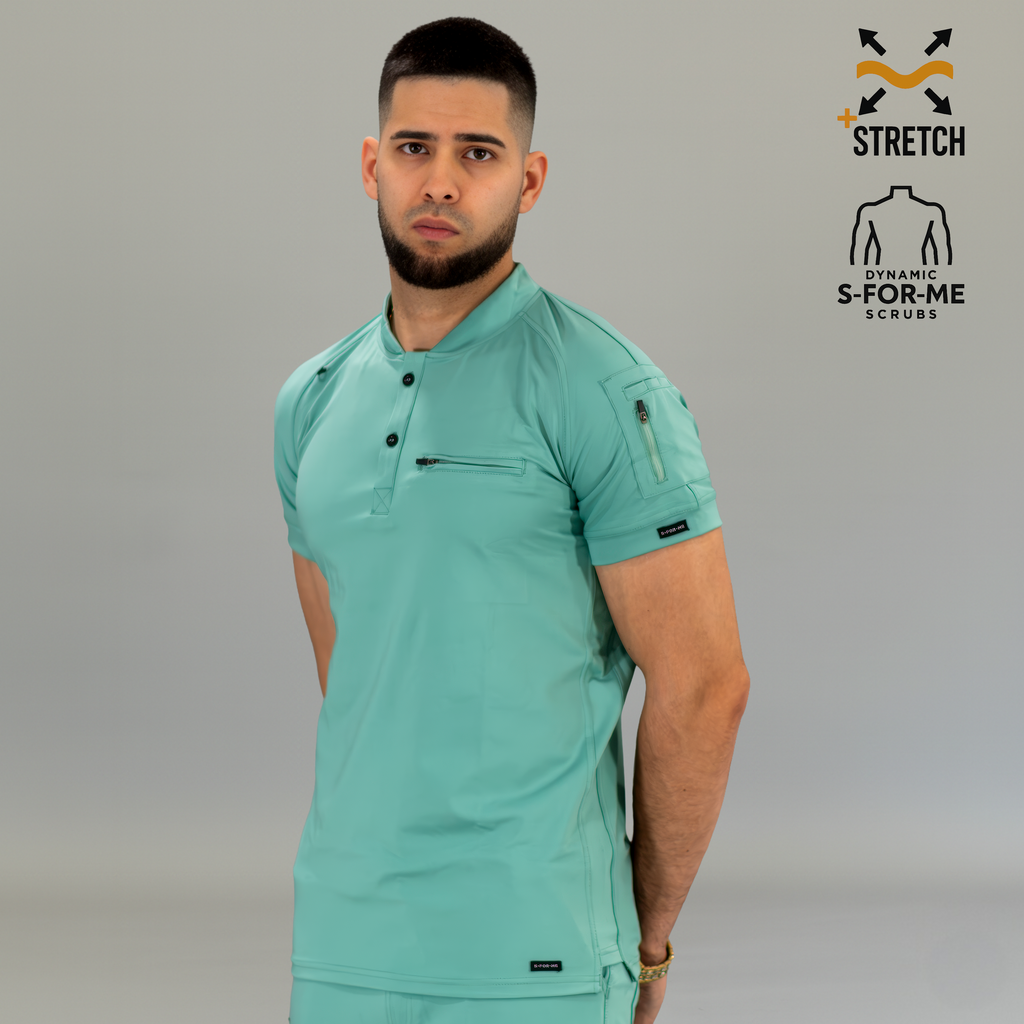 Filipina Quirúrgica Verde Menta Hombre, Scrubs 901 Super Stretch