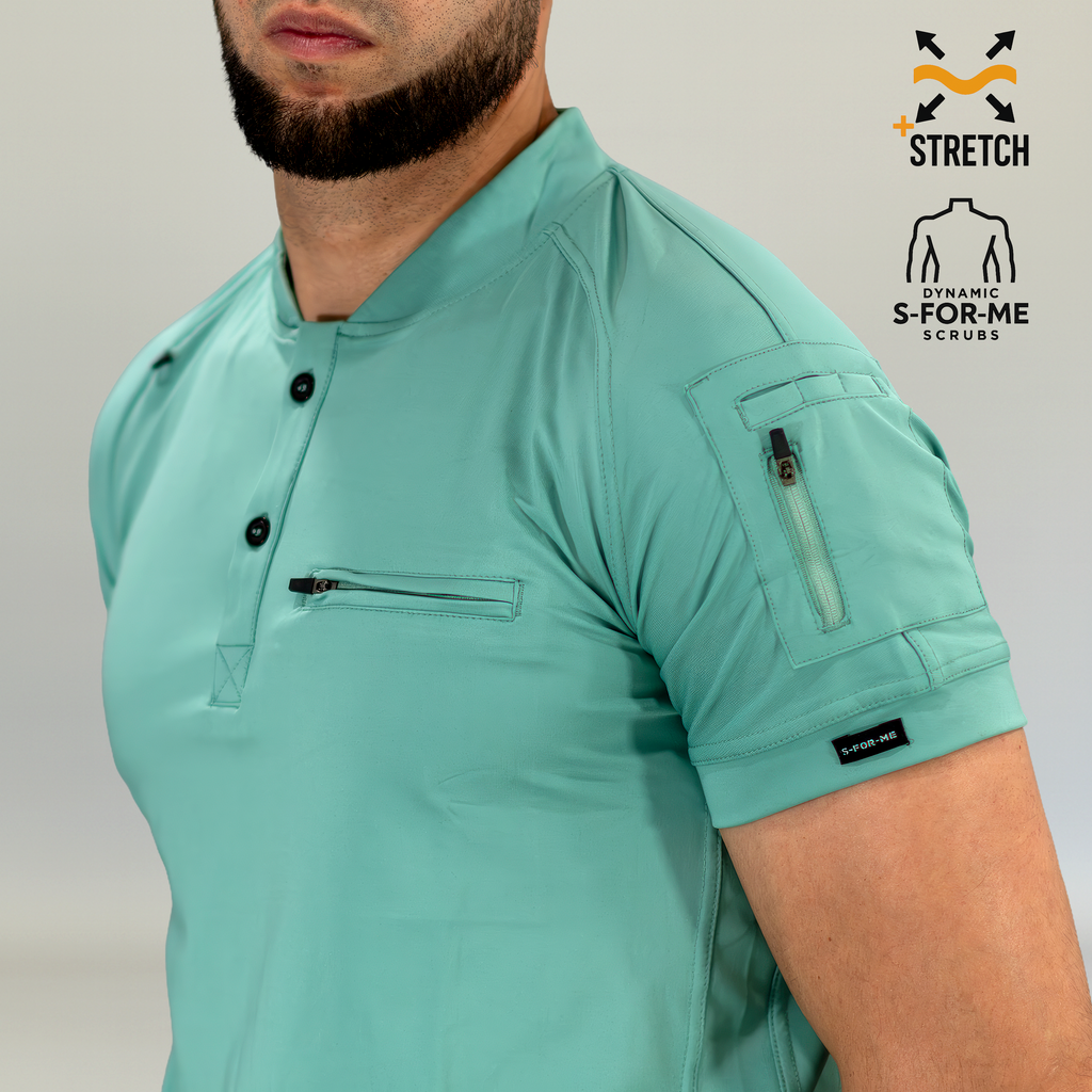 Conjunto Quirúrgico Hombre · Modelo 901 Super Stretch · Verde Menta