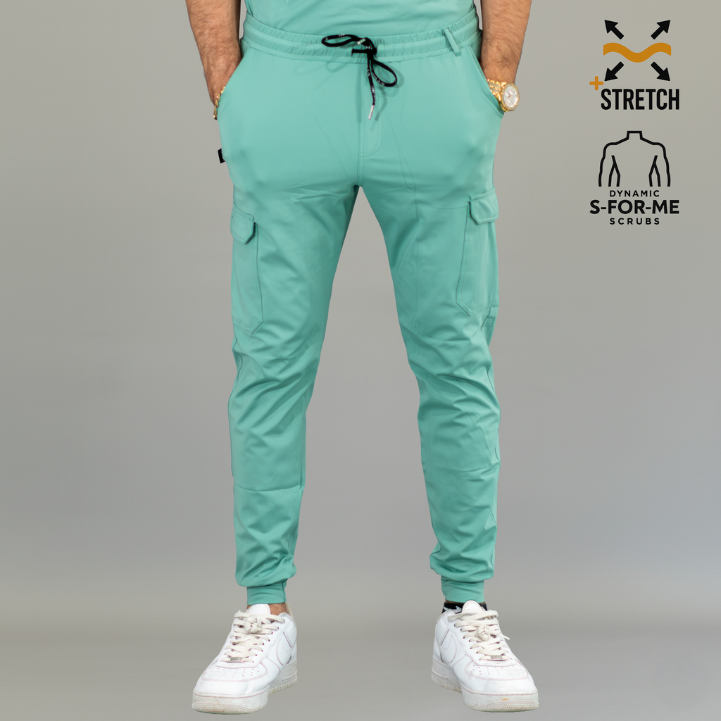 Jogger Quirúrgico Verde Menta Hombre, Scrubs 901 Super Stretch
