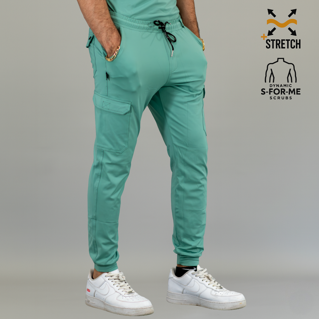 Jogger Quirúrgico Verde Menta Hombre, Scrubs 901 Super Stretch