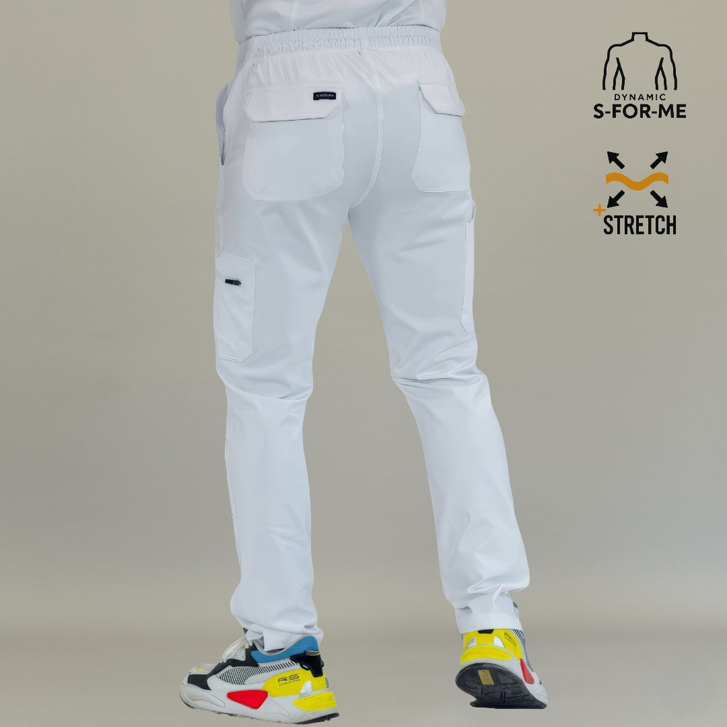 Pantalón Quirúrgico 930 Hombre Blanco Super Stretch