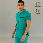 Filipina Quirúrgica 930 Hombre Verde Petróleo y Azul Marino