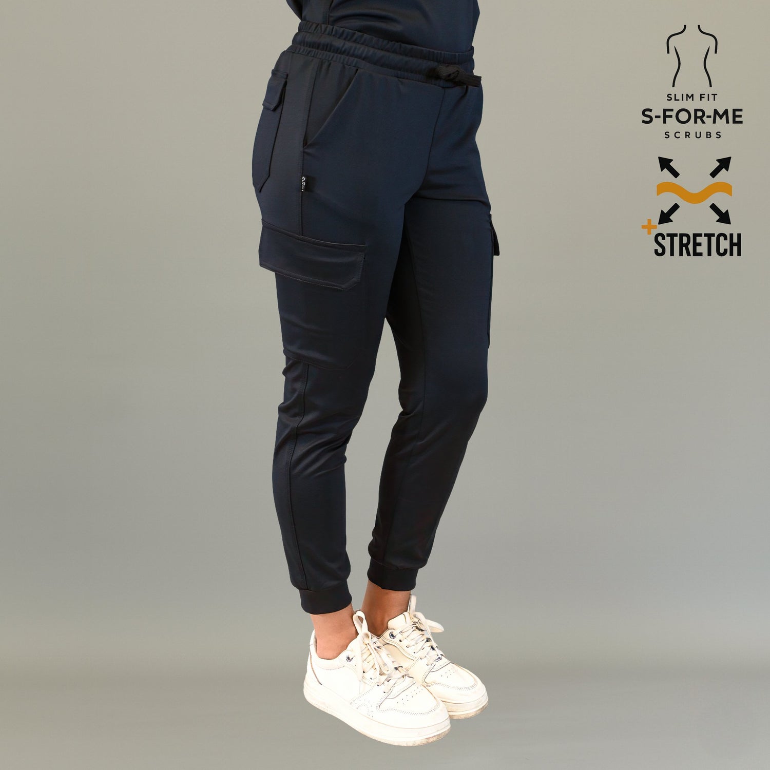 Jogger quirurgico mujer negro Estilo 910 para uniforme medico profesional