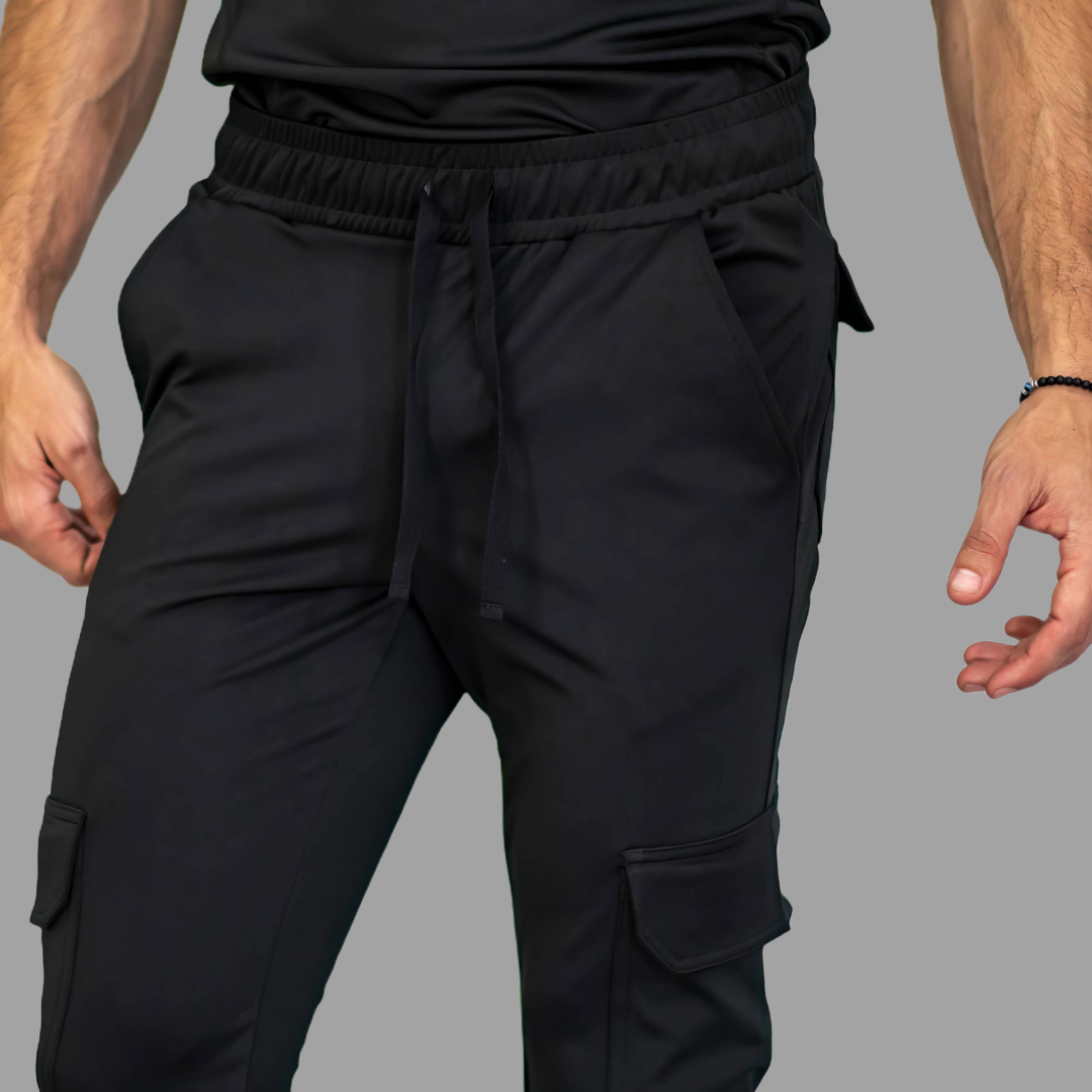 Jogger Quirúrgico Negro Hombre Super Stretch, Scrubs Est. 910