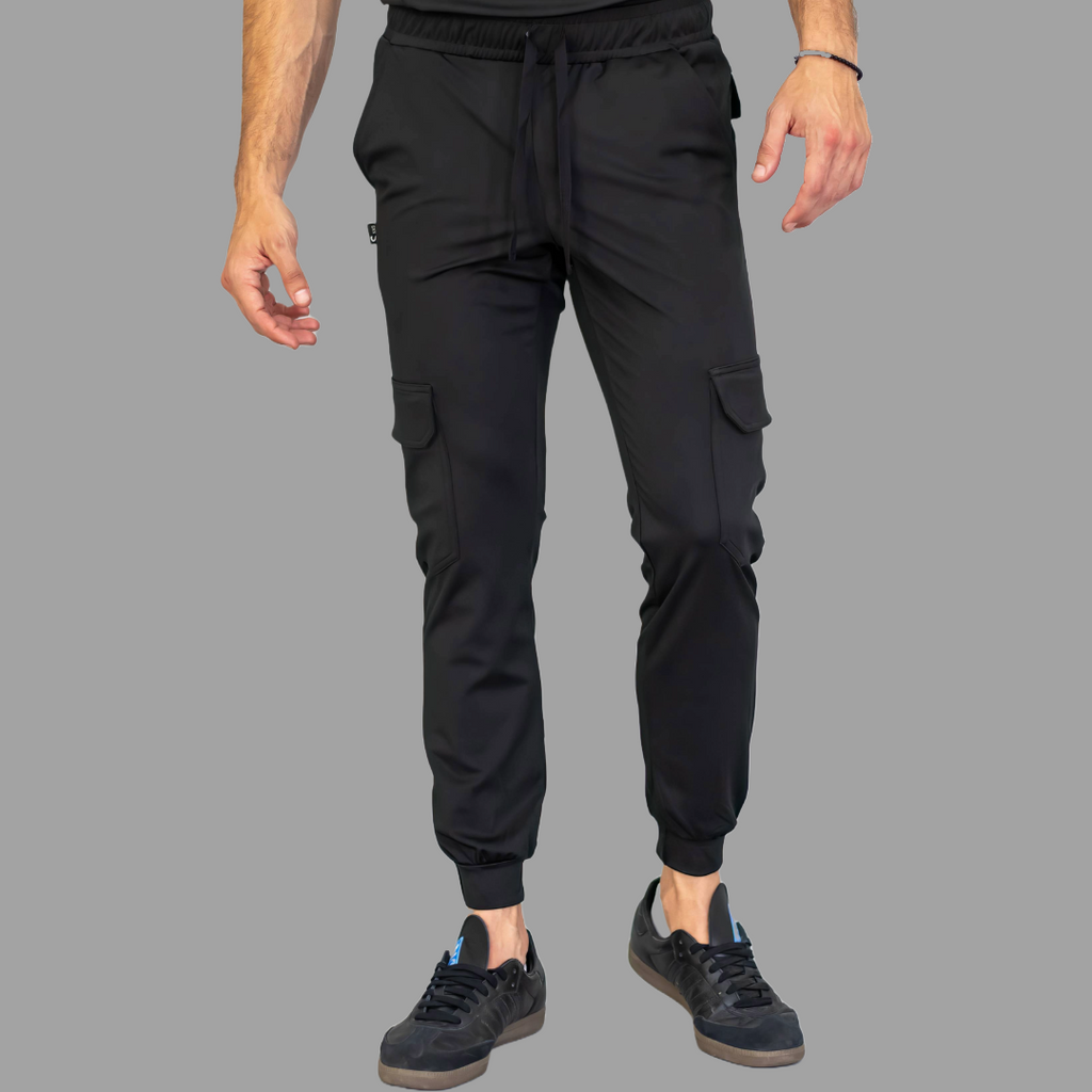 Jogger Quirúrgico Negro Hombre Super Stretch, Scrubs Est. 910