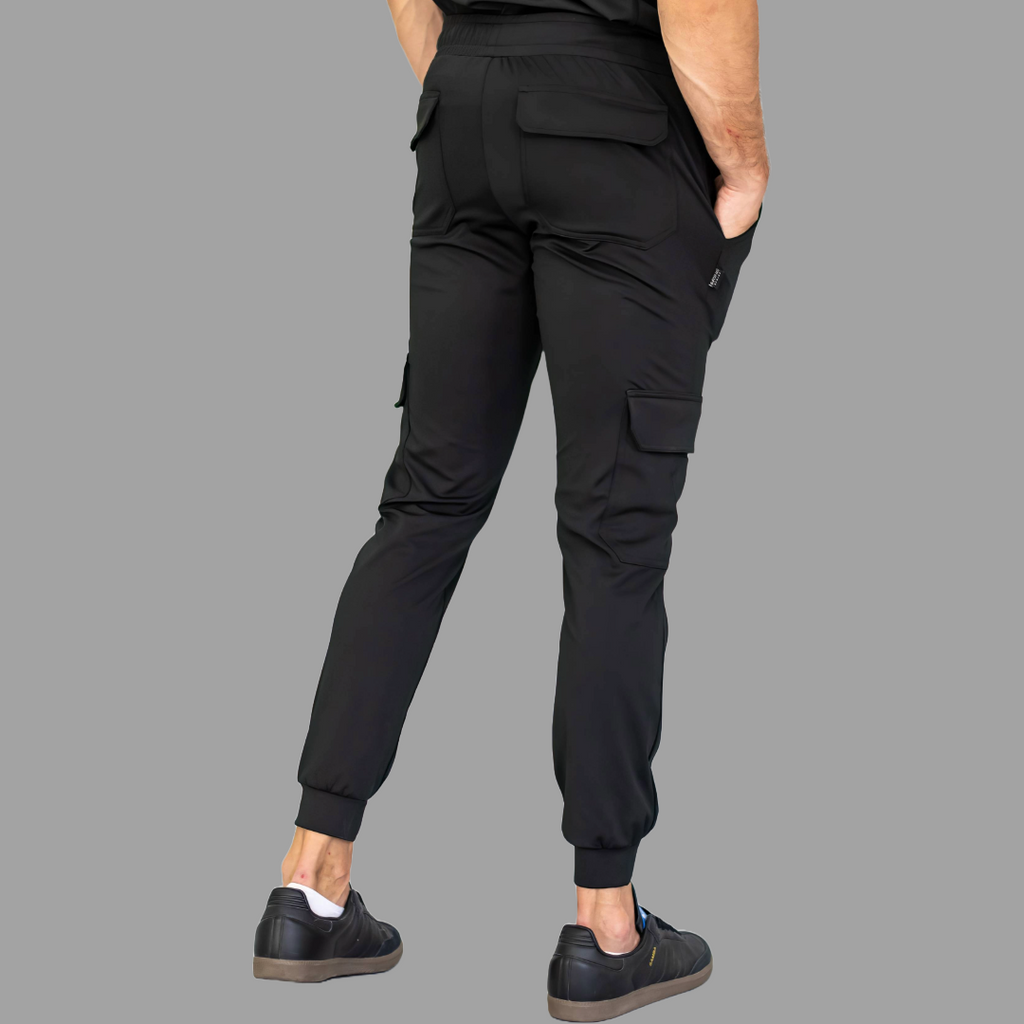 Jogger Quirúrgico Negro Hombre Super Stretch, Scrubs Est. 910