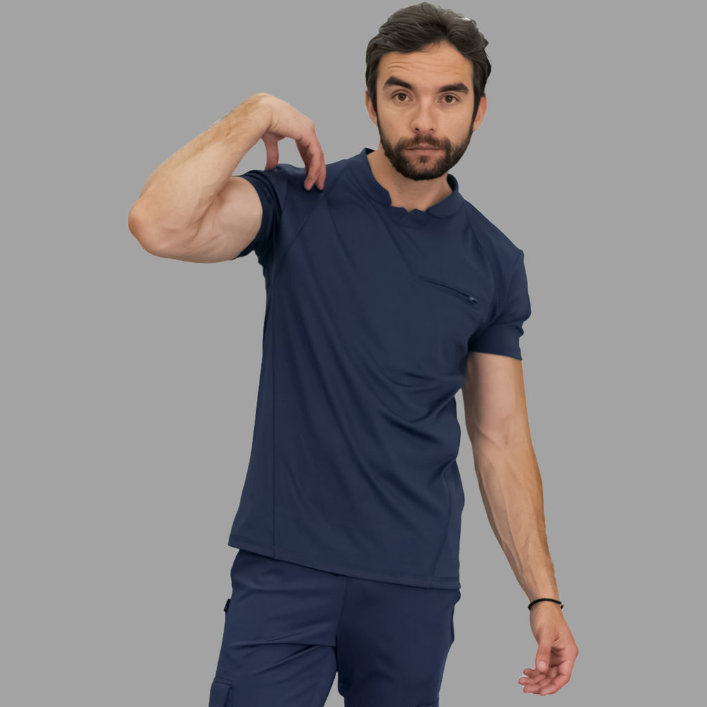 Conjunto Quirúrgico Azul Marino para Hombre – Estilo 910 | Super Stretch Slim Fit