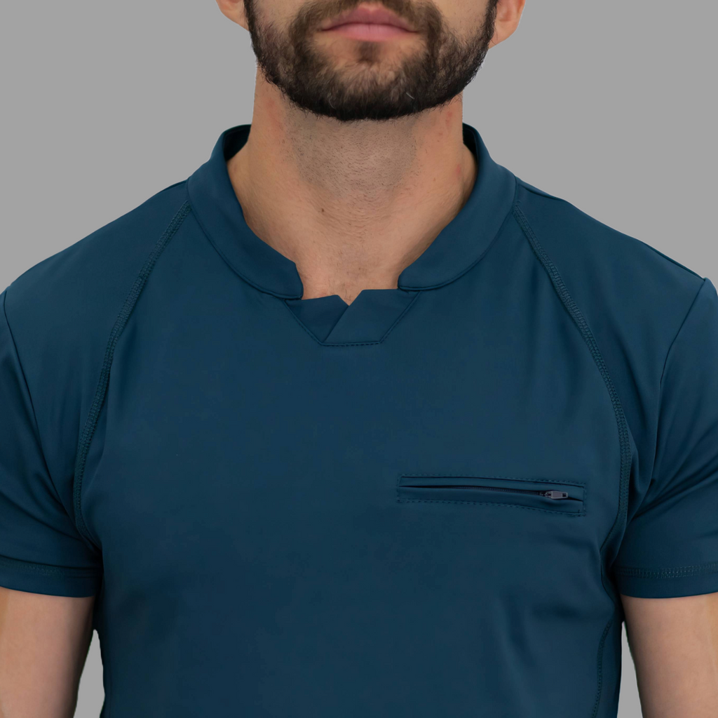 Filipina Quirúrgica Hombre, Airforce (A. Petroleo) Super Stretch, Scrubs 910