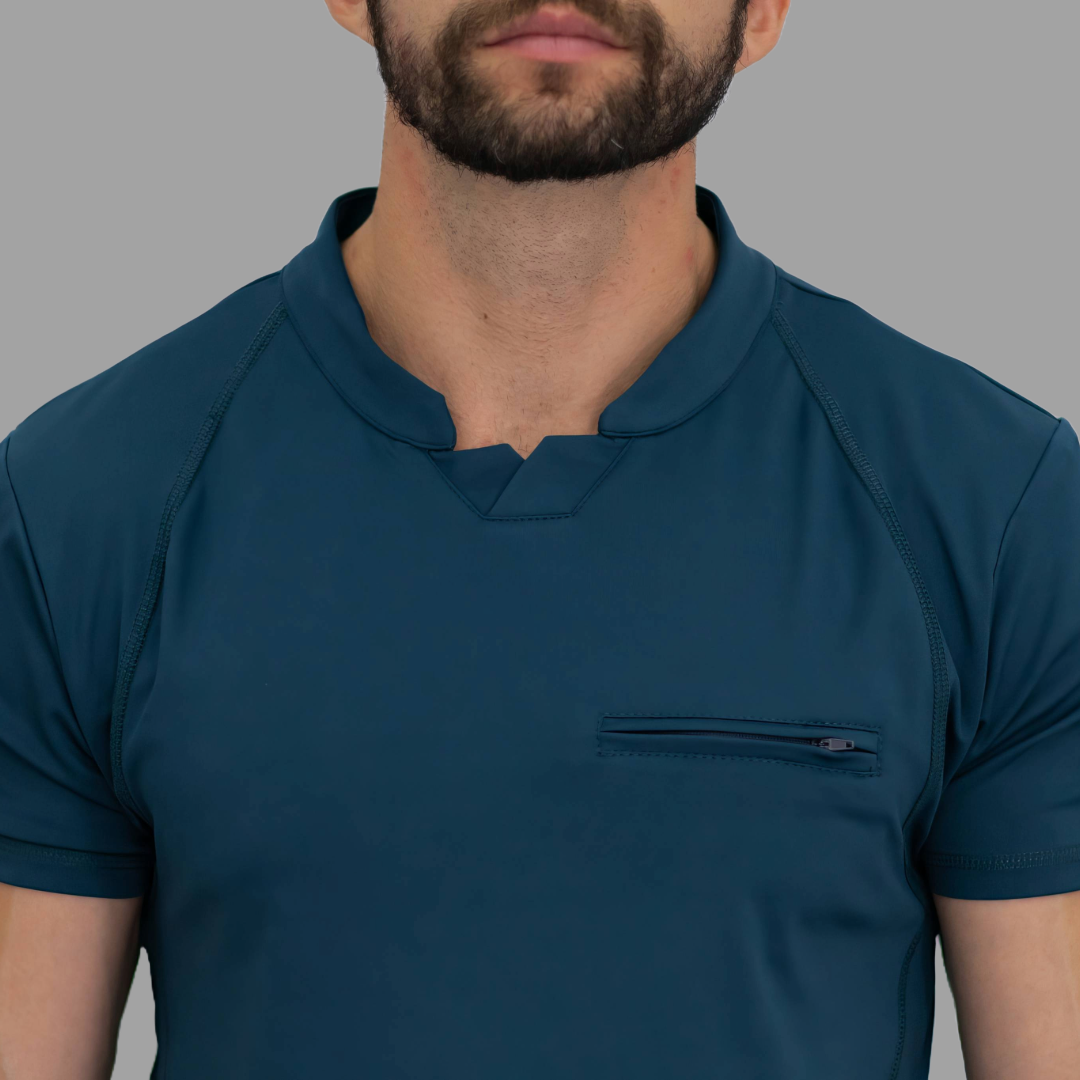 Filipina Quirúrgica Hombre, Airforce (A. Petroleo) Super Stretch, Scrubs 910