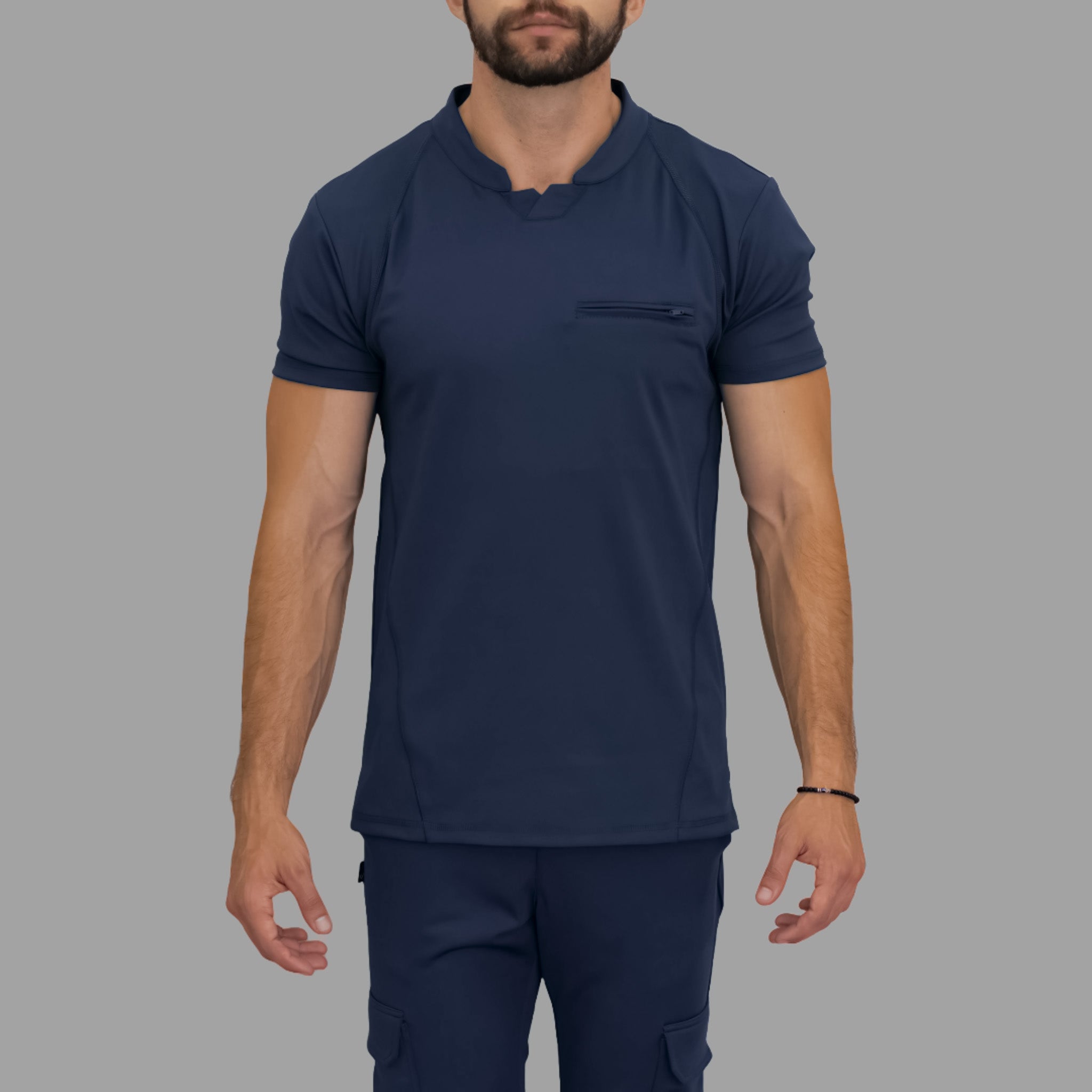 Filipina Quirúrgica Hombre Azul Marino Super Stretch, Scrubs 910
