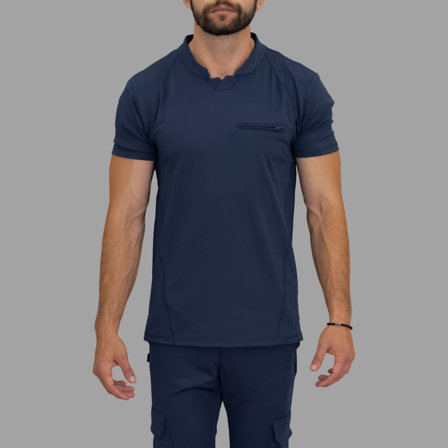 Conjunto Quirúrgico Azul Marino para Hombre – Estilo 910 | Super Stretch Slim Fit