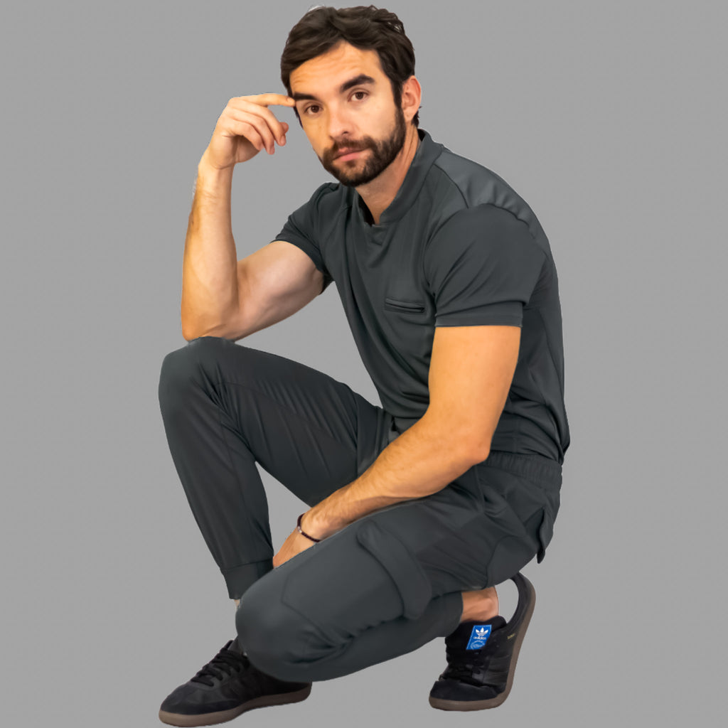 Filipina Quirúrgica 910 Hombre Gris oxford, Scrubs Super Stretch