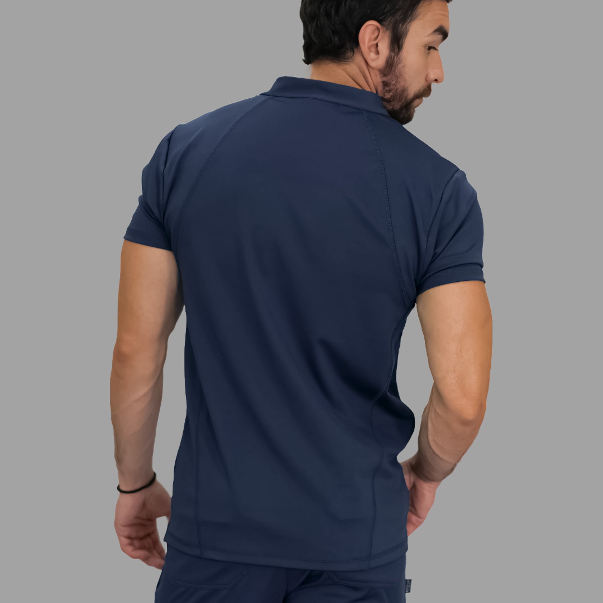 Conjunto Quirúrgico Azul Marino para Hombre – Estilo 910 | Super Stretch Slim Fit