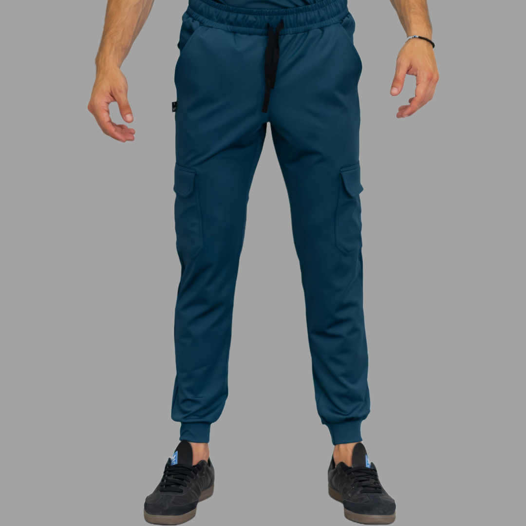 Jogger Quirurgico Hombre AirForce (Petroleo) Super Stretch, Scrubs 910