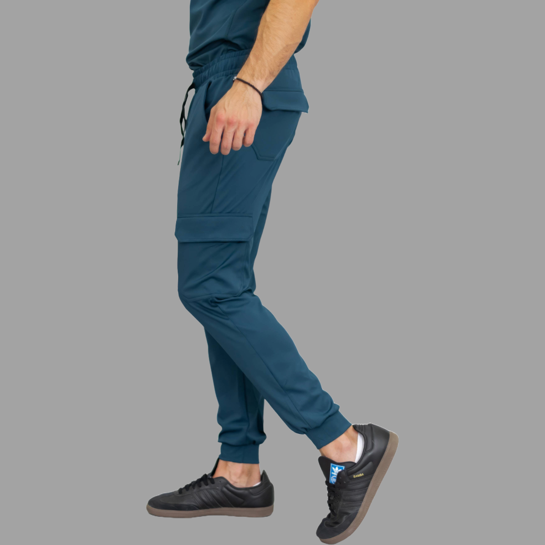 Jogger Quirurgico Hombre AirForce (Petroleo) Super Stretch, Scrubs 910