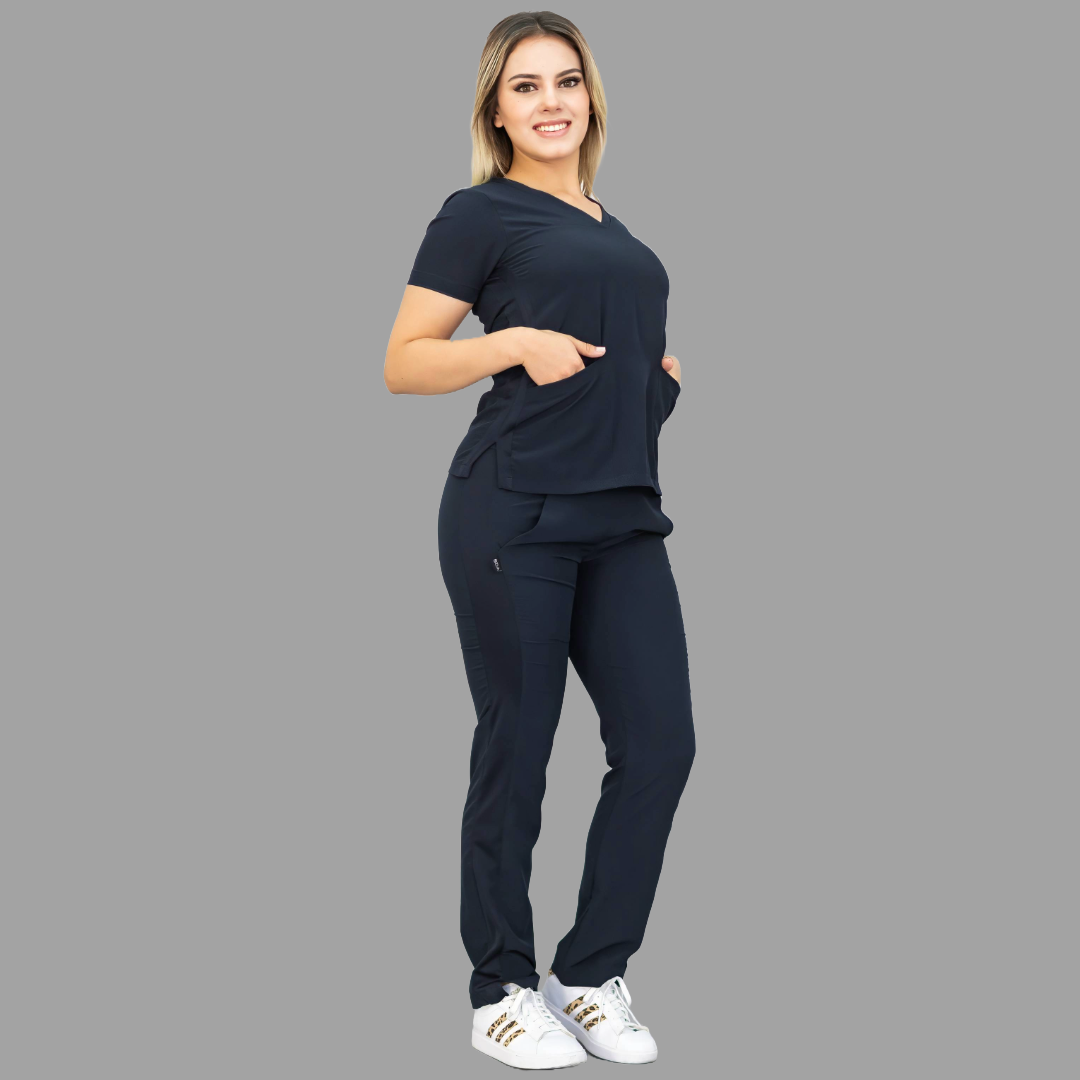 Filipina Mujer 530 Quirúrgica Azul Marino, Scrubs 530