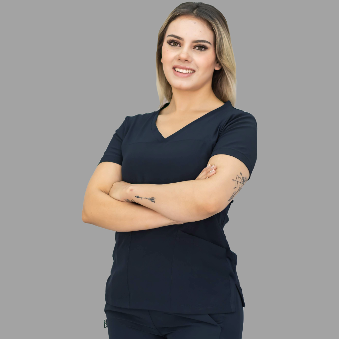Filipina Mujer 530 Quirúrgica Azul Marino, Scrubs 530
