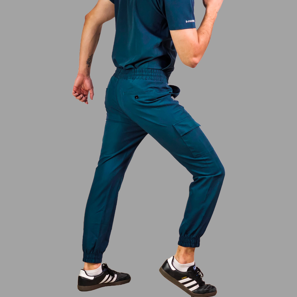 Jogger Quirurgico Antifluido Hombre Azul Caribe, Scrubs 300