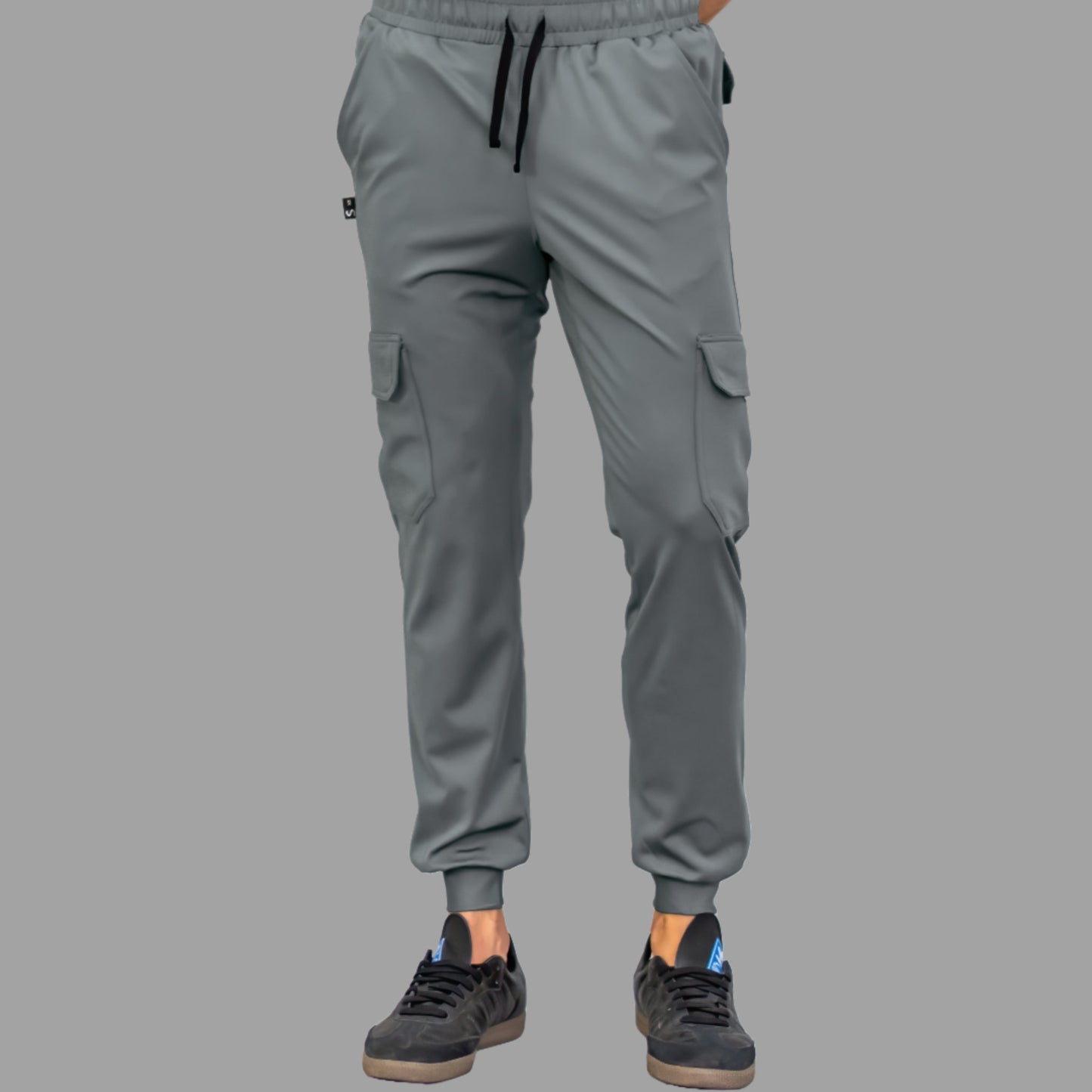 Conjunto Quirúrgico Gris Medio para Hombre – Estilo 910 | Super Stretch Slim Fit