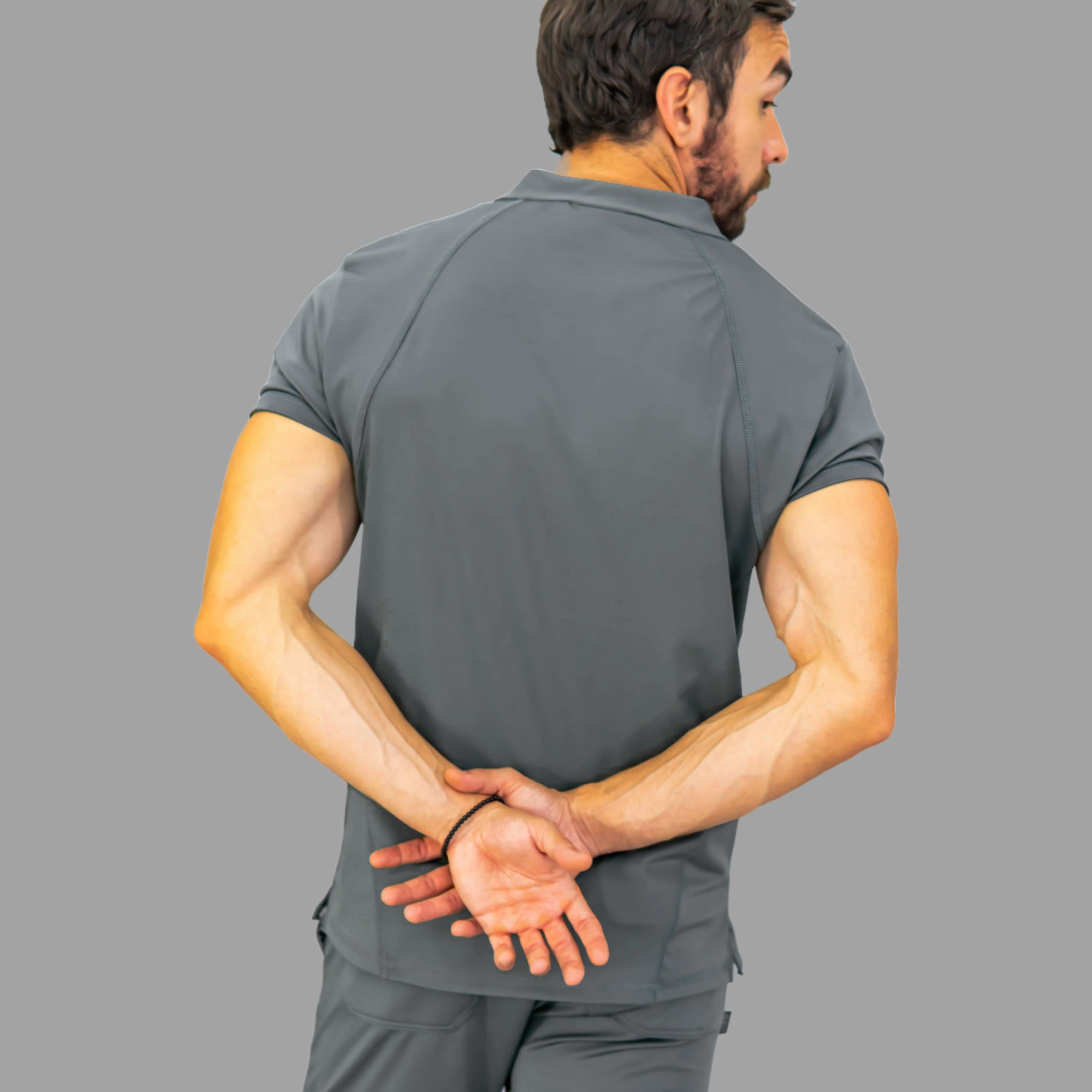 Filipina Quirúrgica 910 Hombre Gris Medio, Scrubs Super Stretch