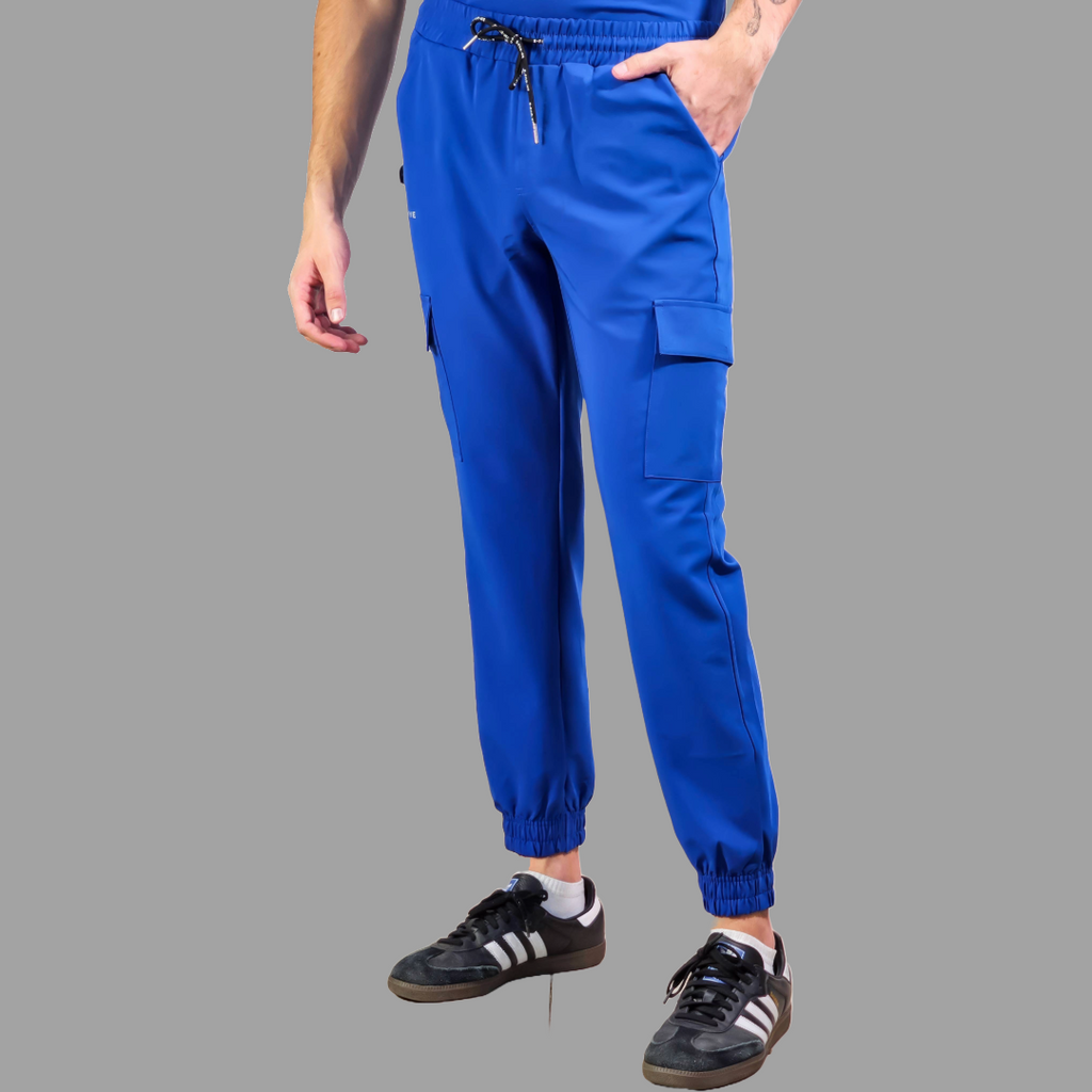 Jogger Quirurgico Antifluido Hombre Azul Rey, Scrubs 300
