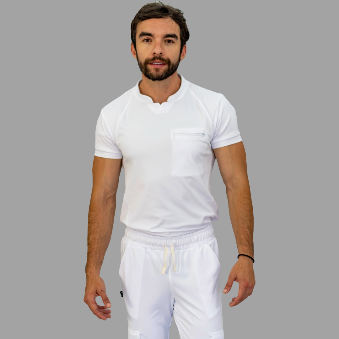 Filipina Quirurgica Hombre Blanca Super stretch (Scrubs Est. 910)