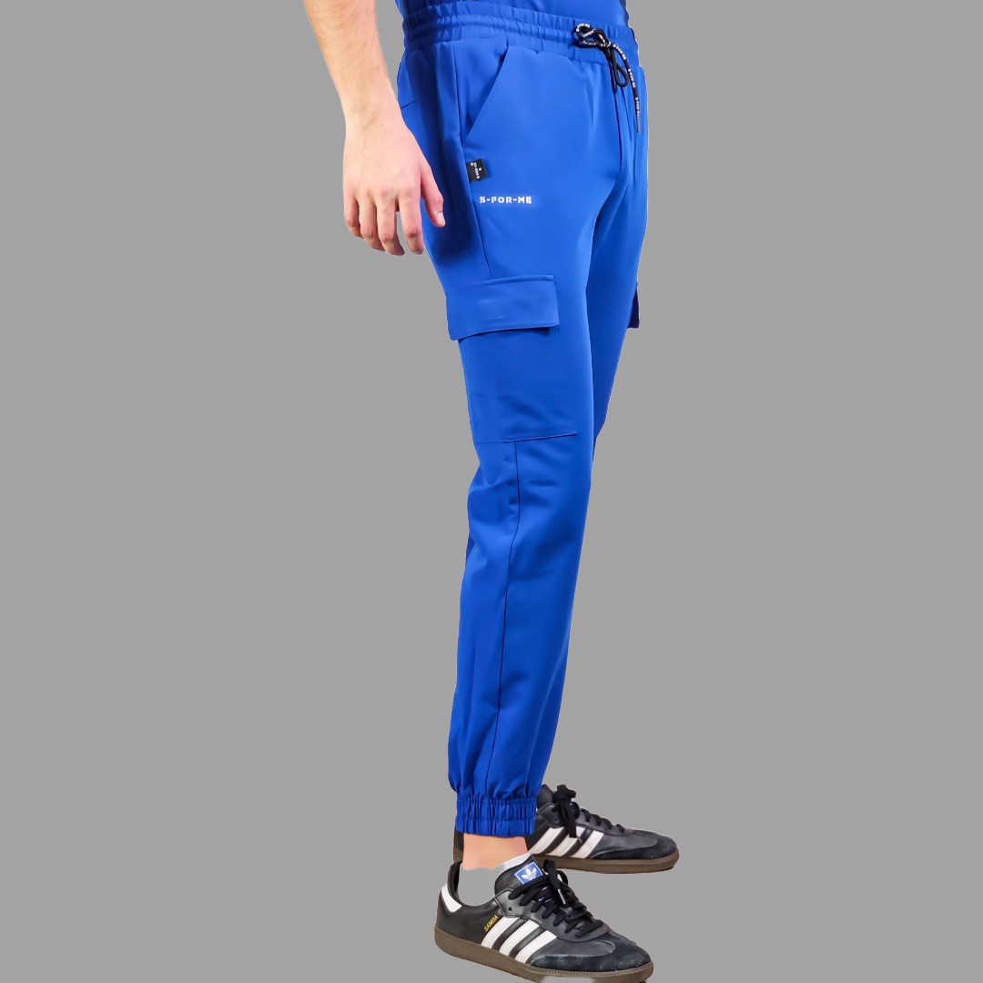 Jogger Quirurgico Antifluido Hombre Azul Rey, Scrubs 300