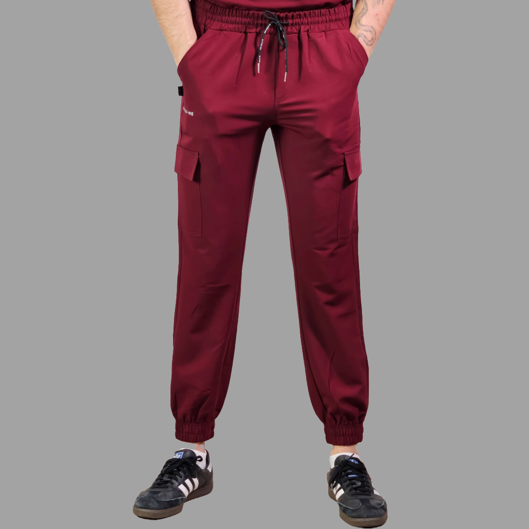 Jogger Quirurgico Antifluido Hombre Vino, Scrubs 300