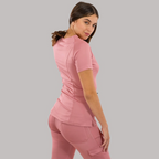 Filipina 901 Quirúrgica Mujer Slim Fit Dark Pink, Super Stretch
