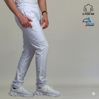 pantalon alv blanco hombre vista lateral Sandel Medica