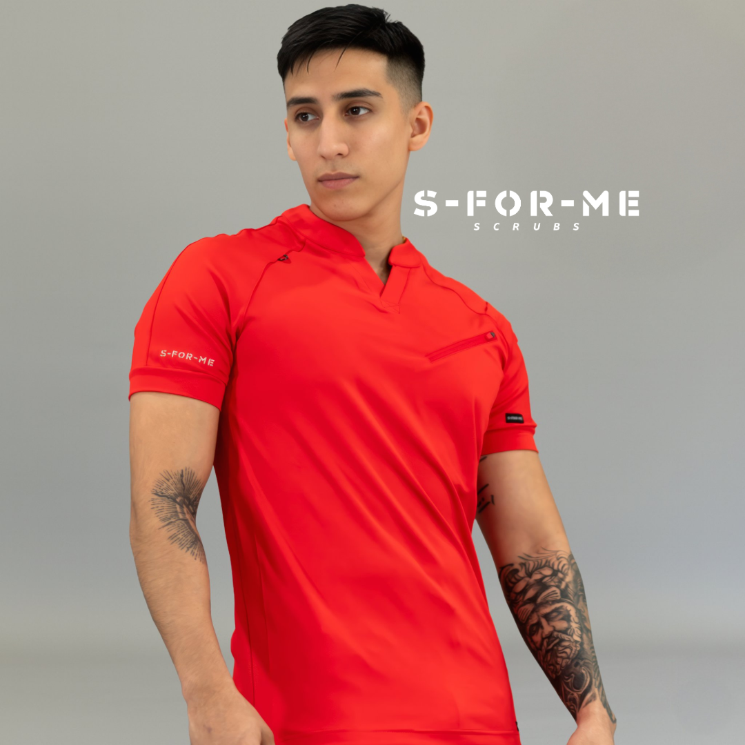 uniforme quirurgico hombre color rojo