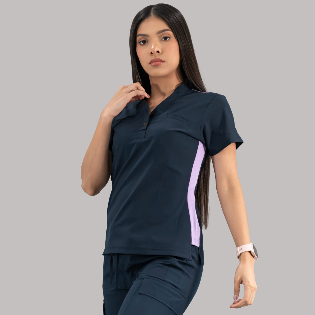 Filipina Quirúrgica Azul Mno/Lila Mujer, Scrubs 520