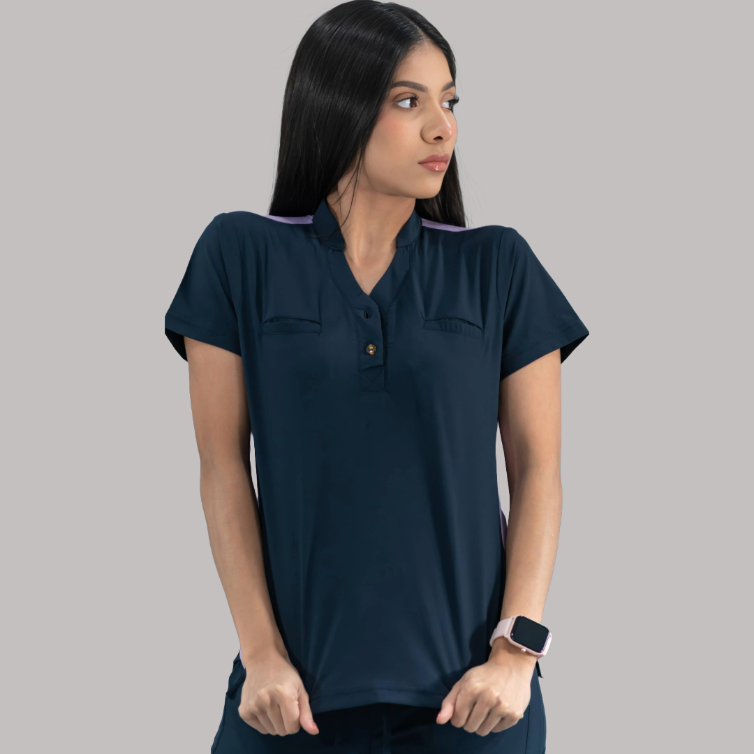 Filipina Quirúrgica Azul Mno/Lila Mujer, Scrubs 520