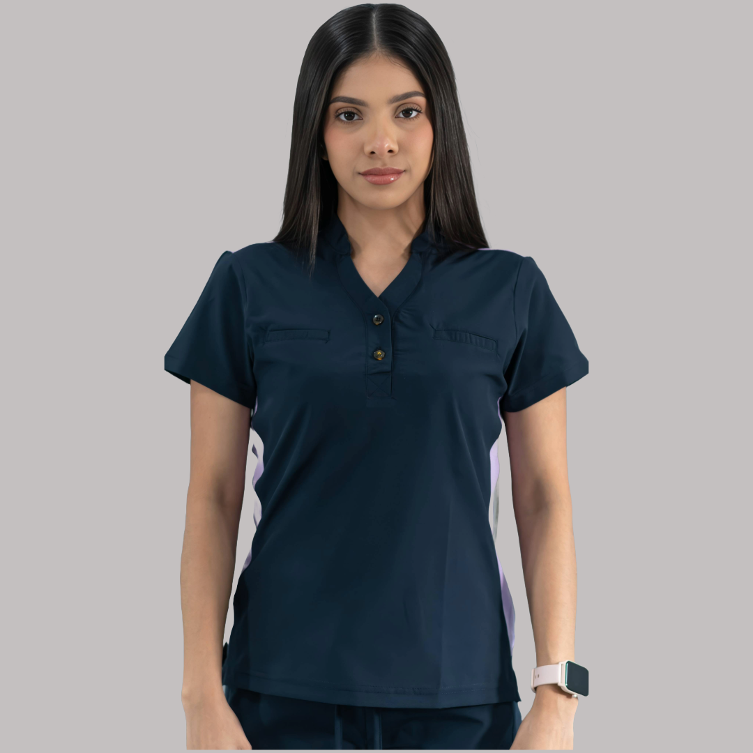 Filipina Quirúrgica Azul Mno/Lila Mujer, Scrubs 520